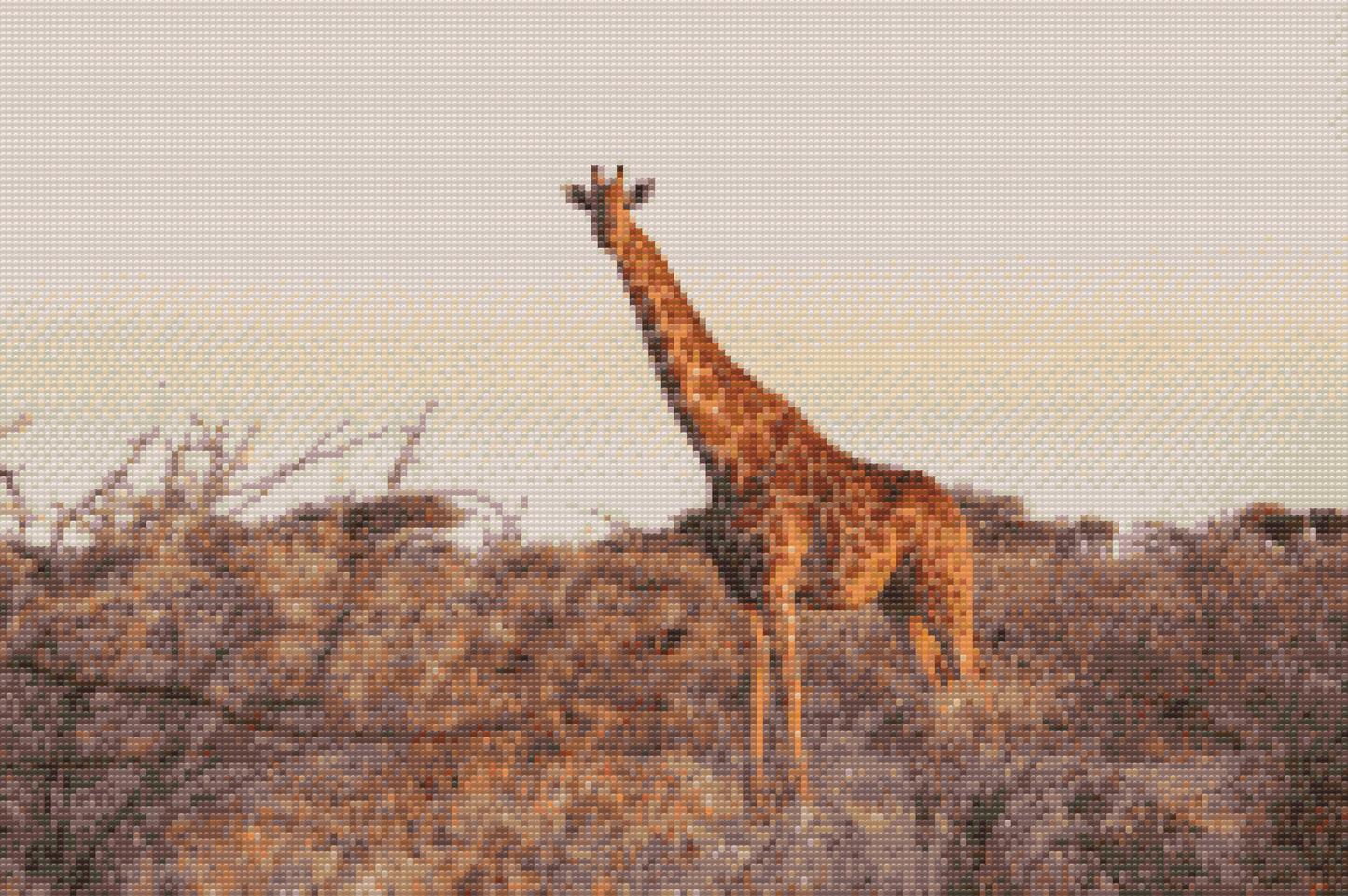 Diamond Painting - Giraf i naturen