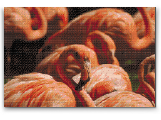 Diamond Painting - Flamingos 2