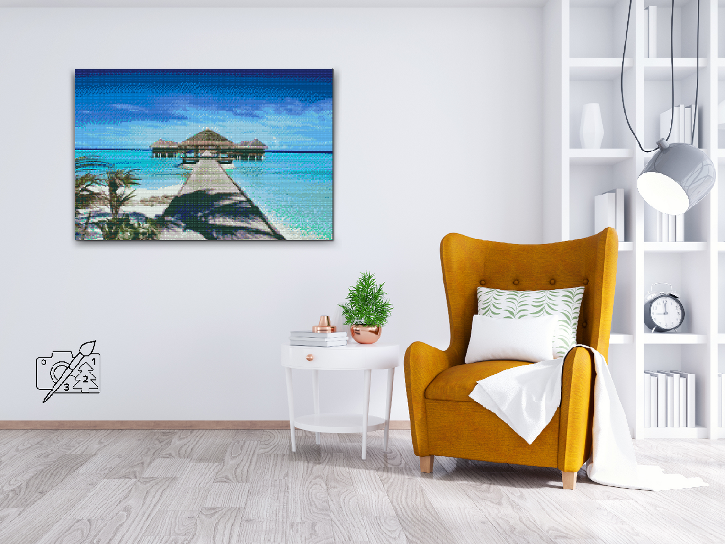 Diamond Painting - Hvile ved havet