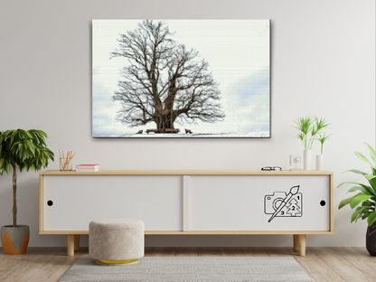 Diamond Painting - Ensomt Træ