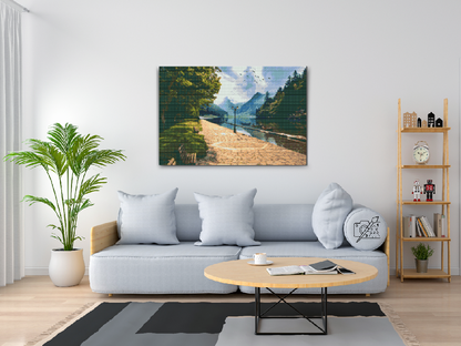 Diamond Painting - Park ved floden