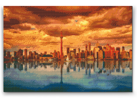 Diamond Painting - Toronto ved skumring