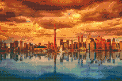 Diamond Painting - Toronto ved skumring