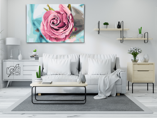 Paint by Numbers - Head of Rose