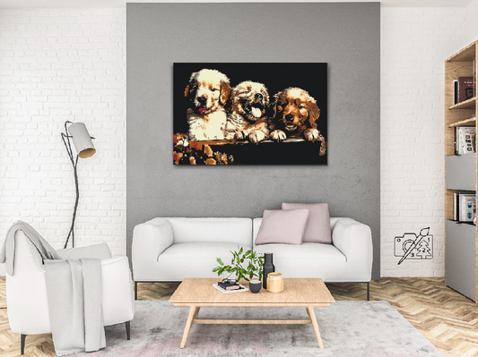 Paint by Numbers - Retriver Puppies