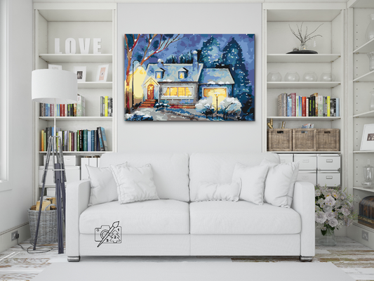 Paint by Numbers - Vinterlandskab