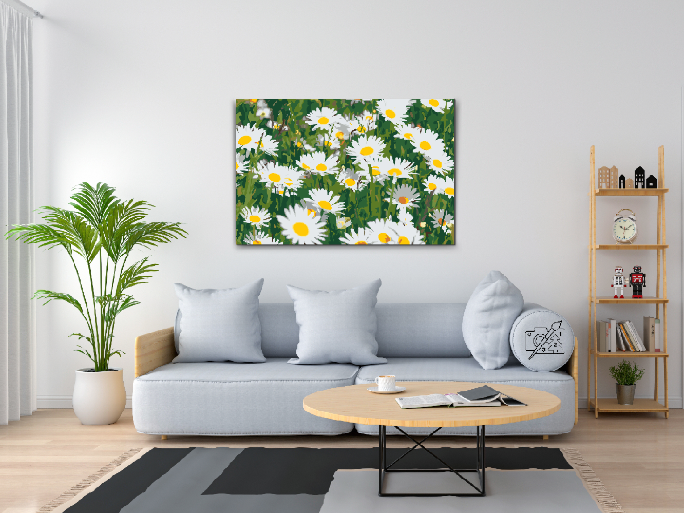 Paint by Numbers - Margueritter på engen