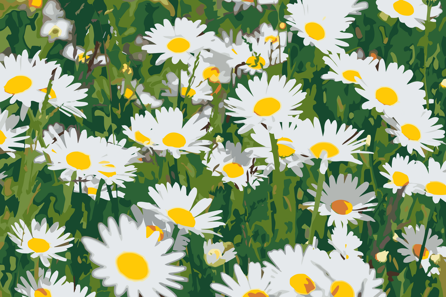 Paint by Numbers - Margueritter på engen