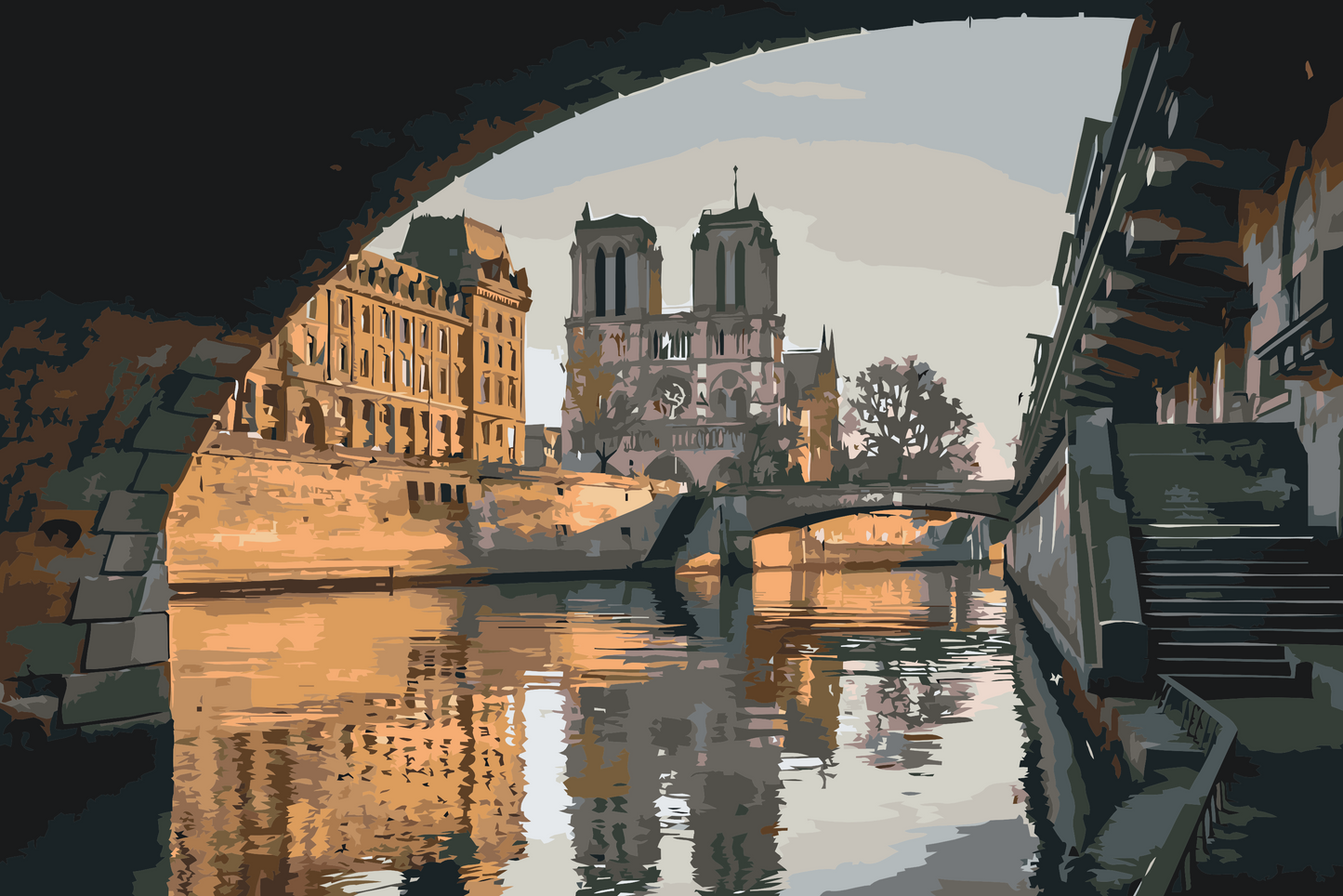 Paint by Numbers - Katedralen Notre-Dame
