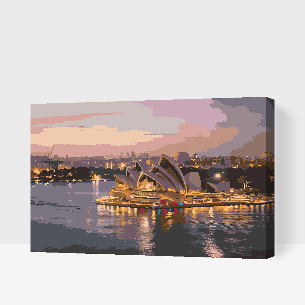 Paint by Numbers - Night Sydney Opera House