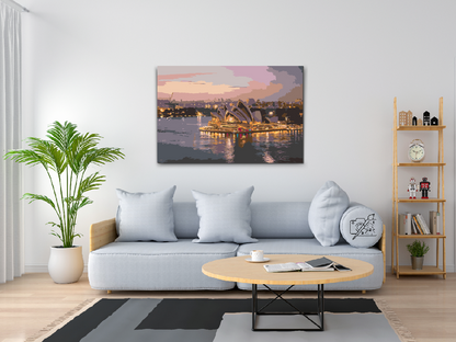 Paint by Numbers - Night Sydney Opera House