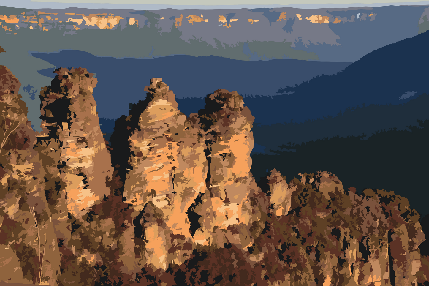 Paint by Numbers - Blue Mountains, Australien