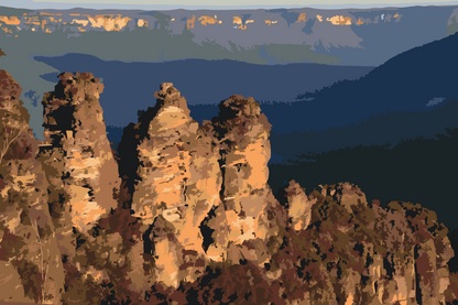 Paint by Numbers - Blue Mountains, Australien