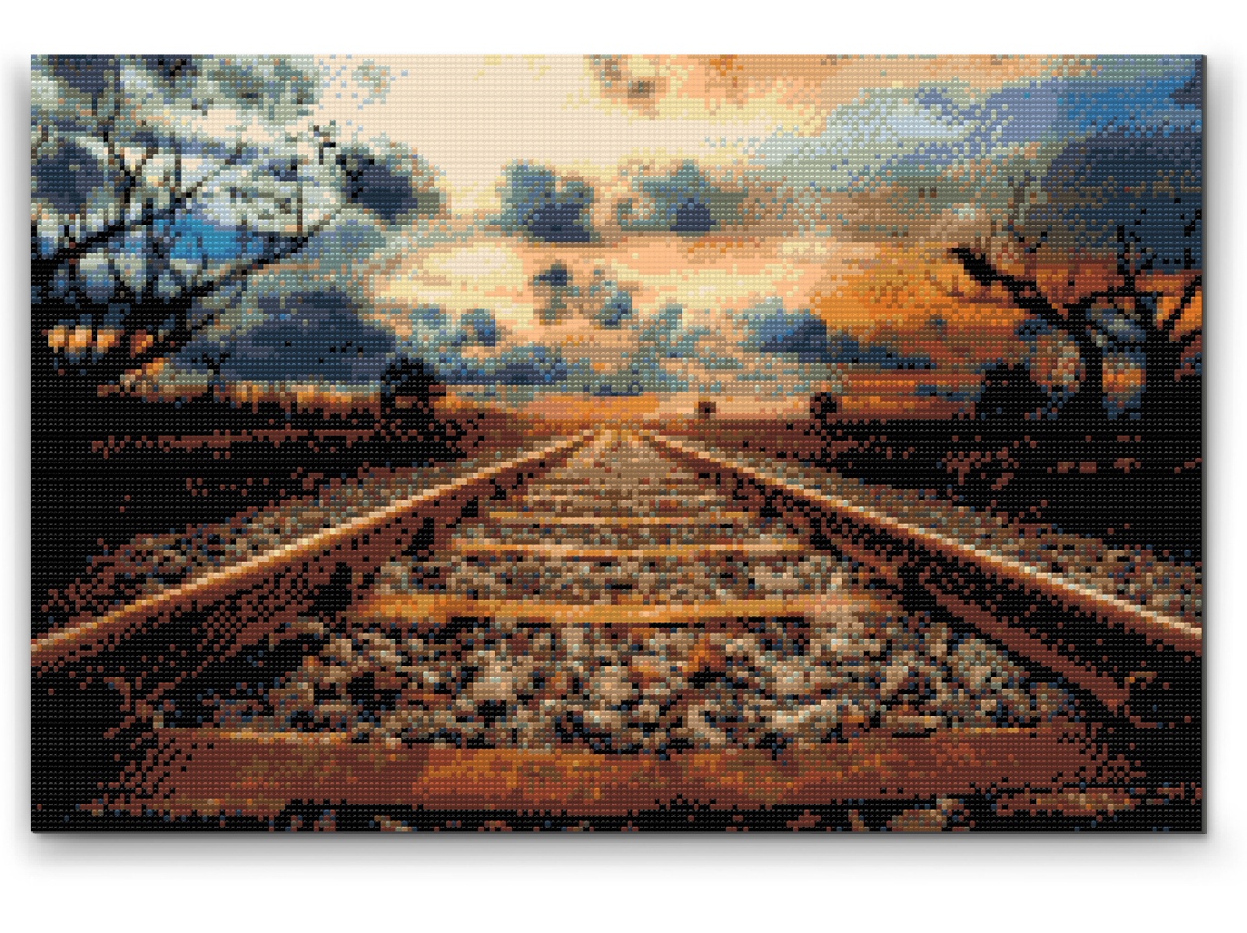 Diamond Painting - Jernbanespor