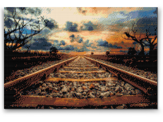 Diamond Painting - Jernbanespor