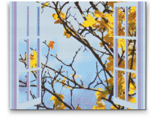 Diamond Painting - Efterårsvinduet