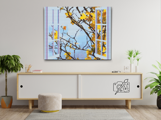Diamond Painting - Efterårsvinduet