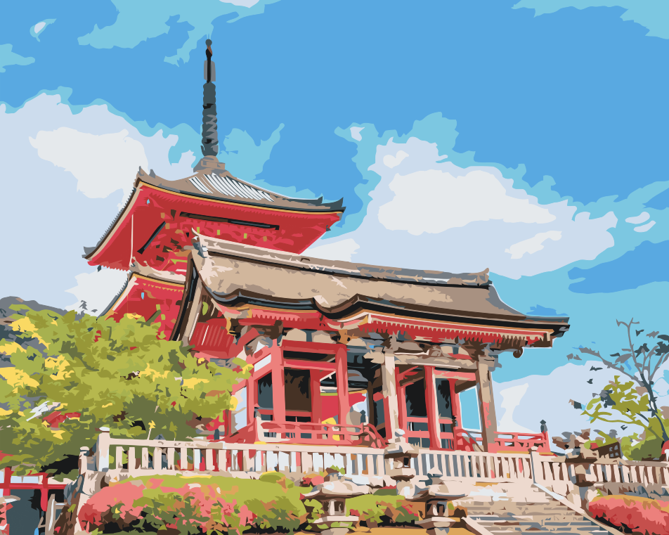Paint by Numbers - Senso-ji-templet