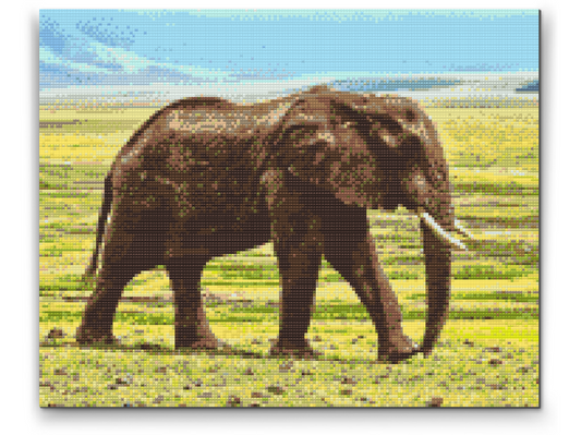 Diamond Painting - Safari-elefant