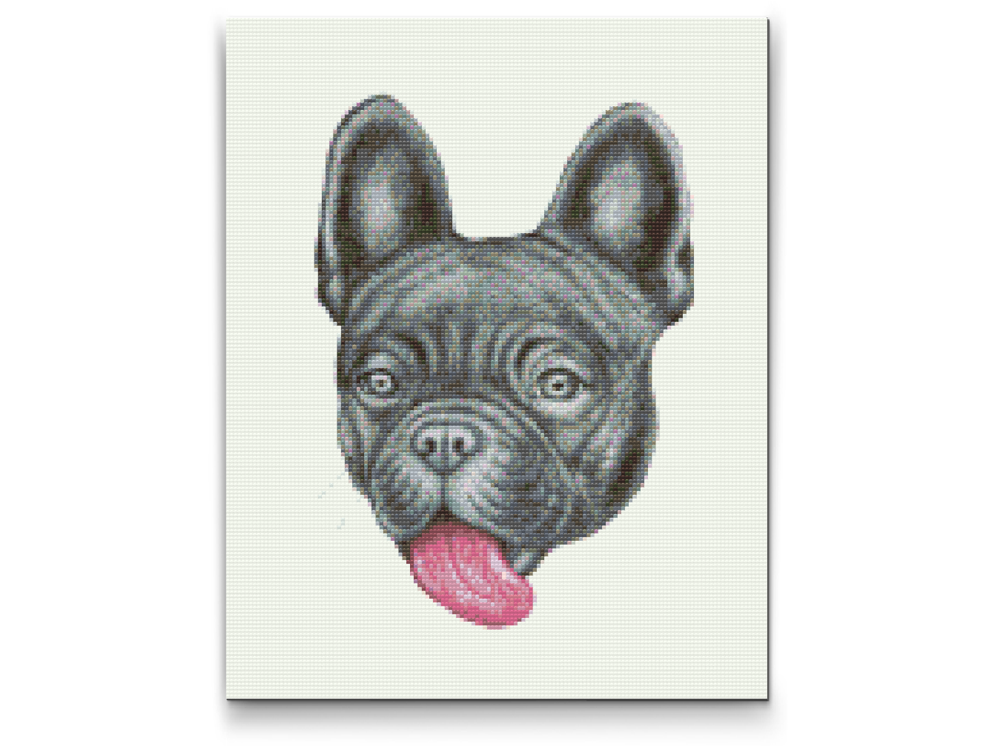 Diamond Painting - Bulldog med tunge ude