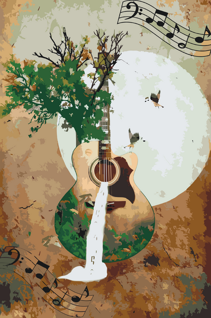 Paint by Numbers - Naturguitar