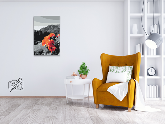 Paint by Numbers - Valmue i bjergene