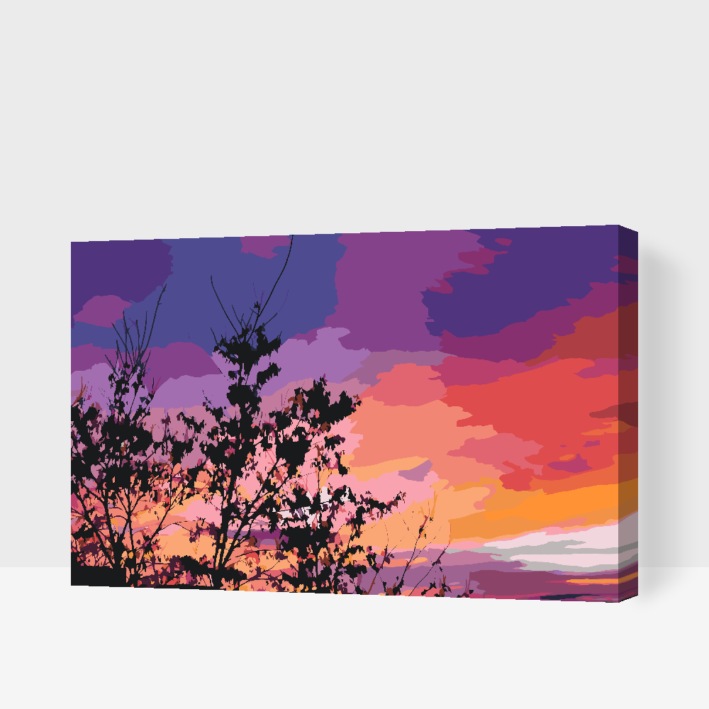 Paint by Numbers - Farverig himmel