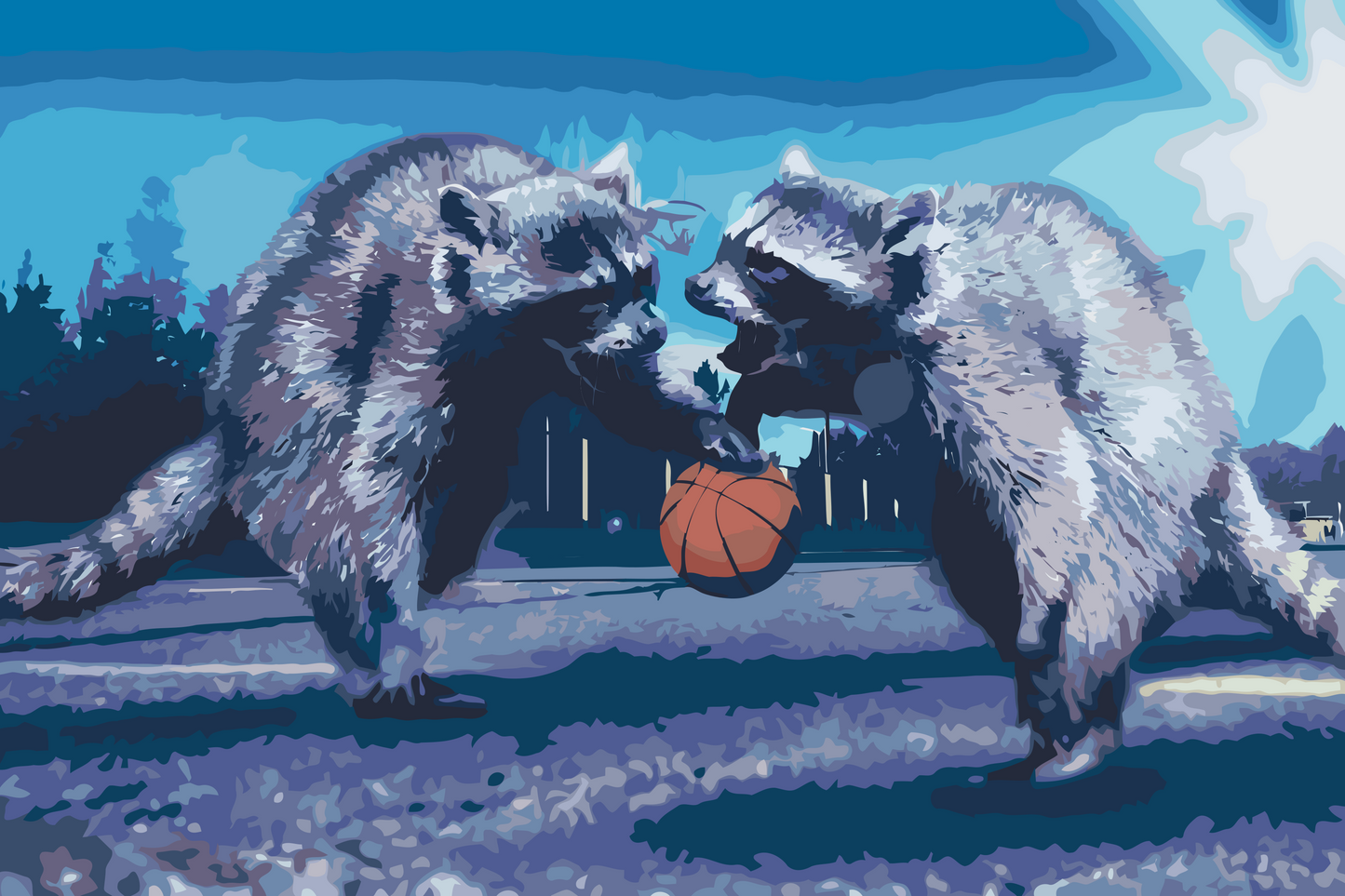 Paint by Numbers - Dyre basketball