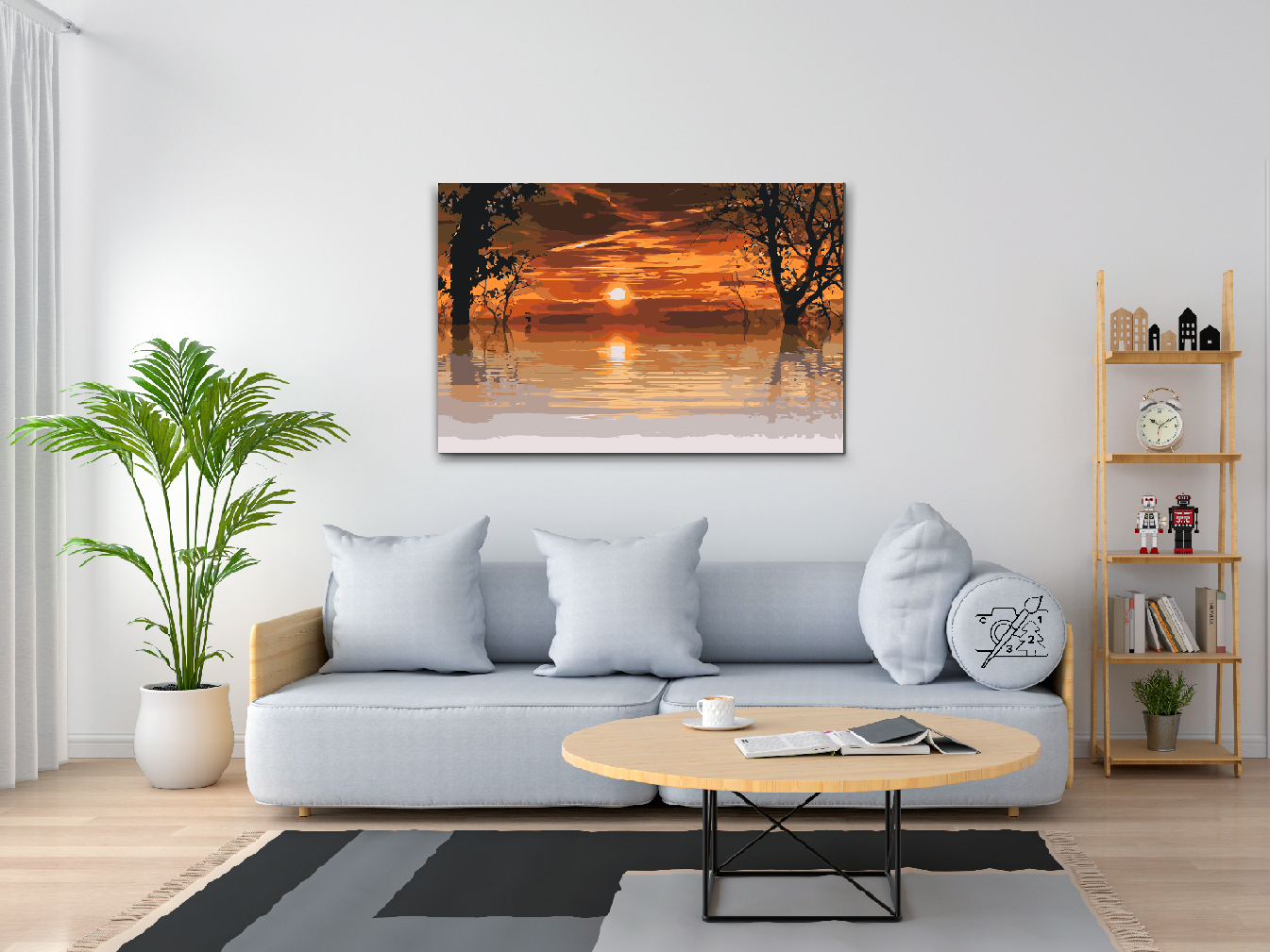 Paint by Numbers - Magisk solnedgang