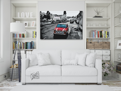 Paint by Numbers - Minicooper på vejen