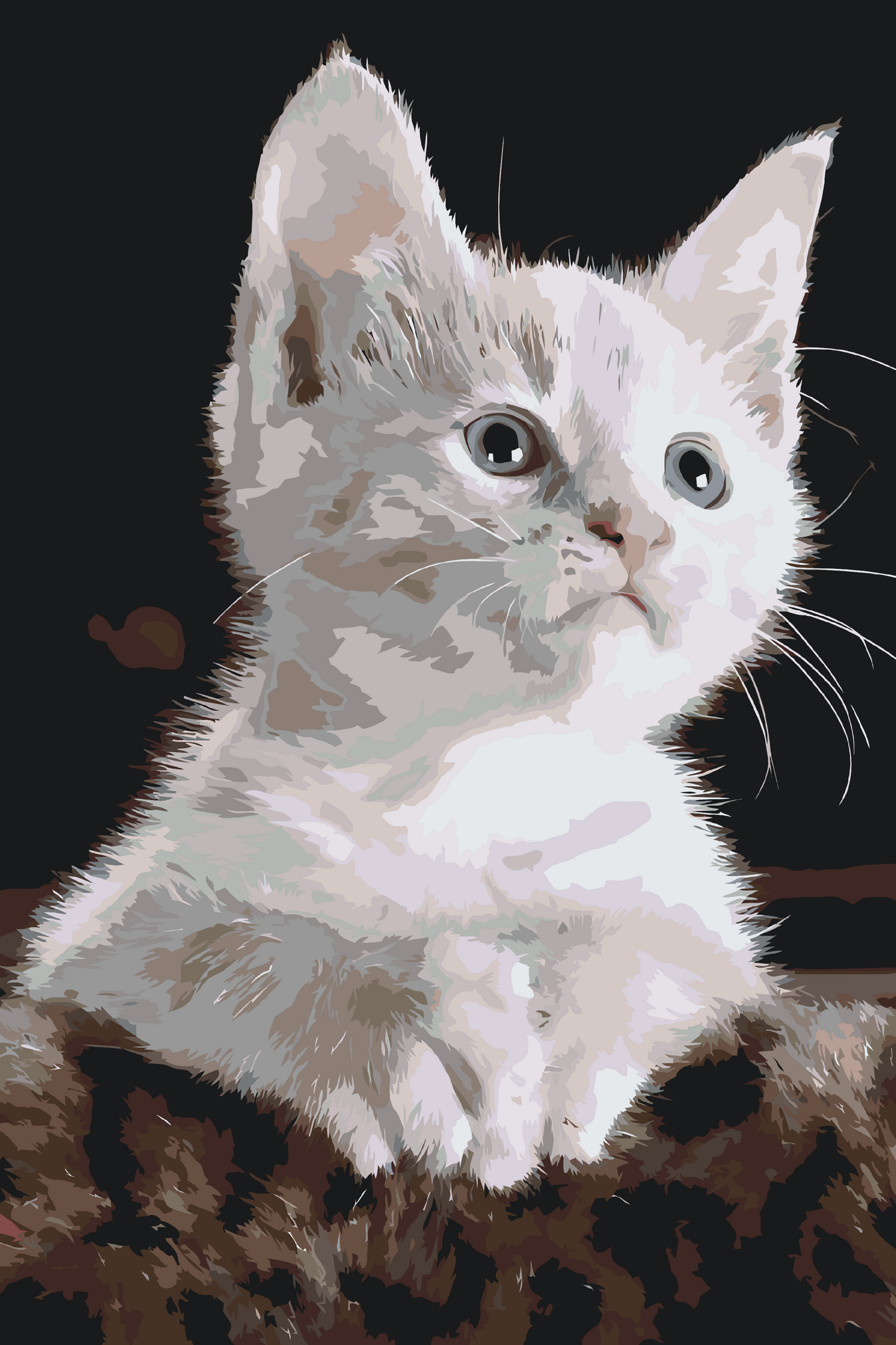 Paint by Numbers - Hvid Kat