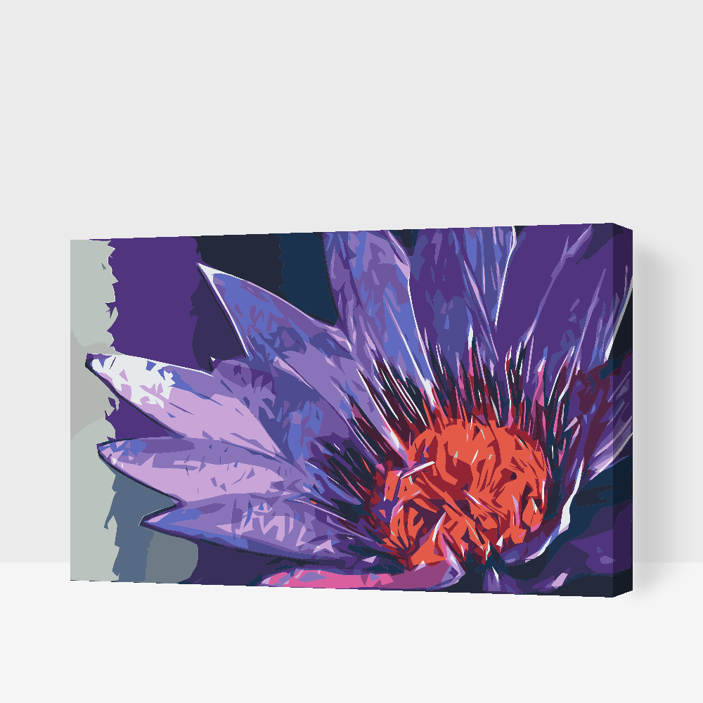 Paint by Numbers - Malet blomst