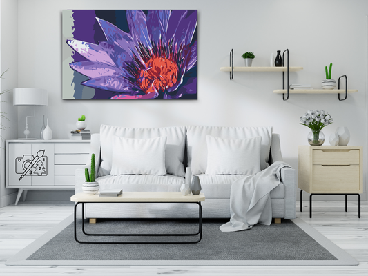 Paint by Numbers - Malet blomst