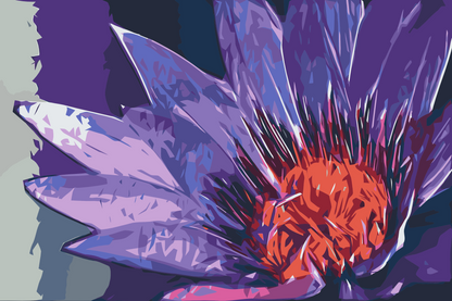 Paint by Numbers - Malet blomst