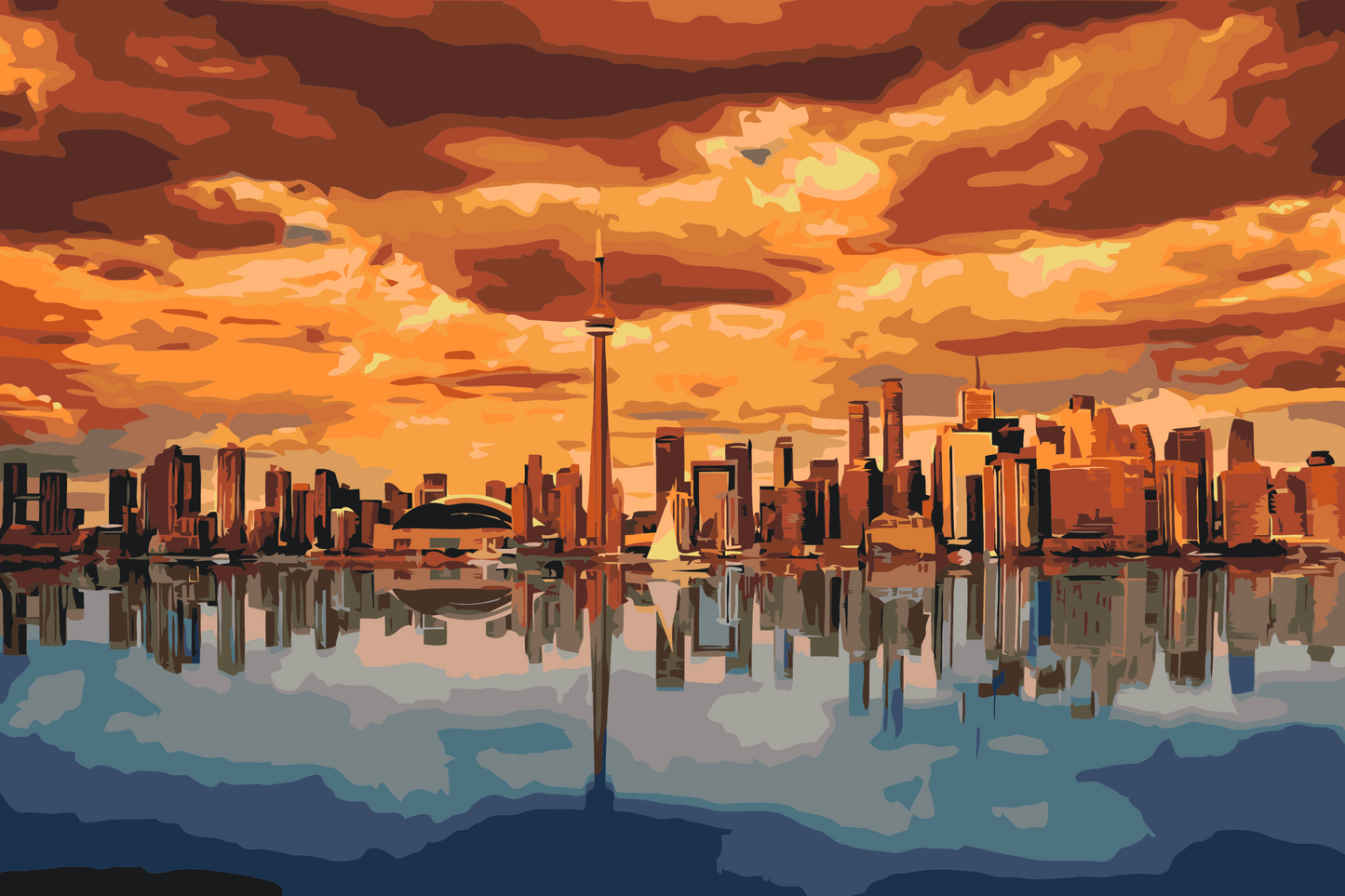 Paint by Numbers - Toronto ved skumring