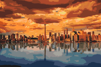 Paint by Numbers - Toronto ved skumring