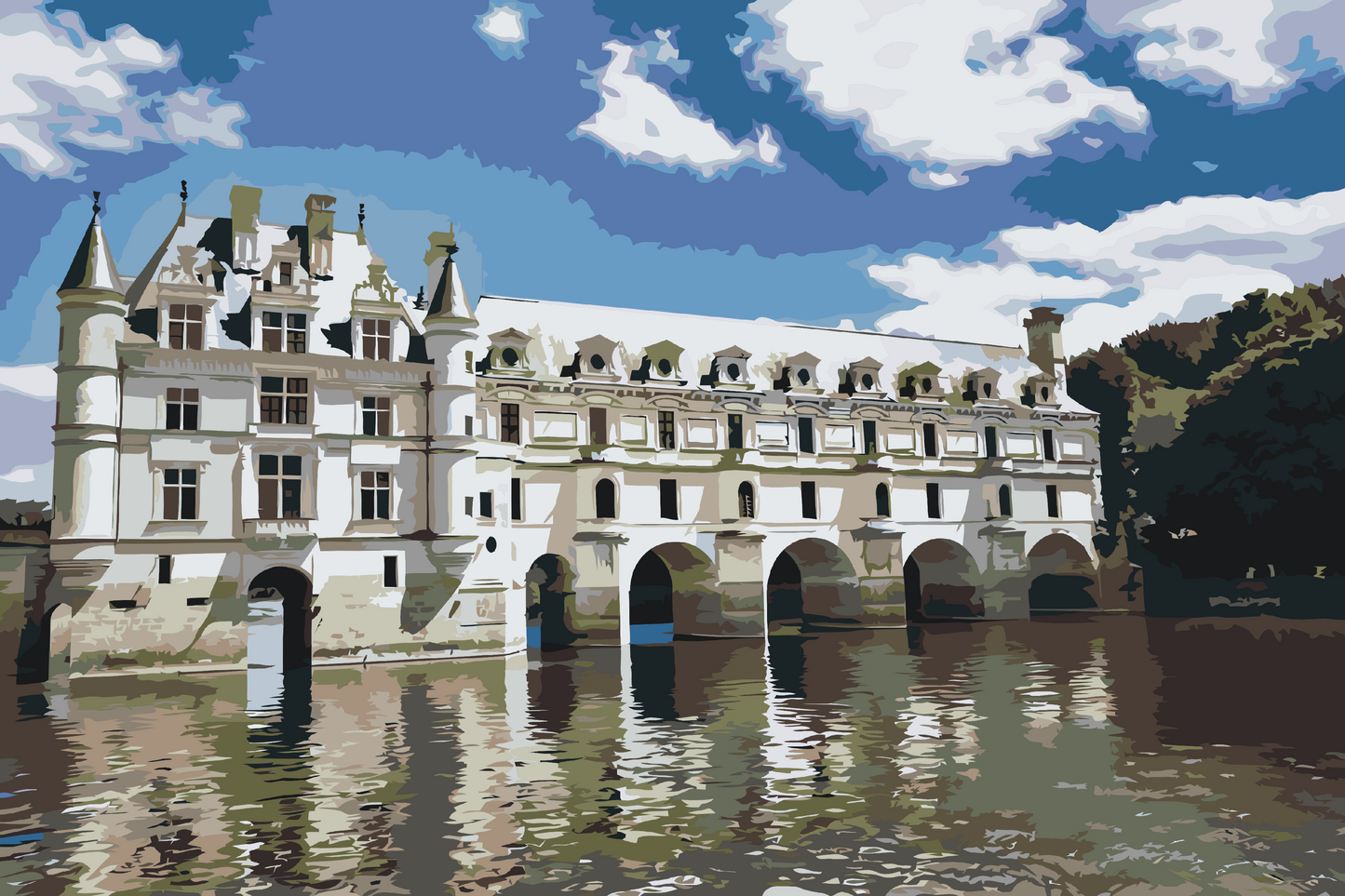 Paint by Numbers - Chenonceau