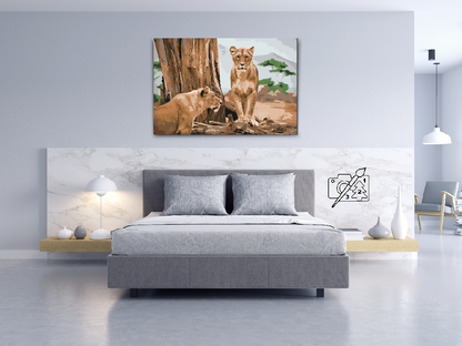 Paint by Numbers - Lioness