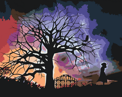 Paint by Numbers - Pige under nattehimlen