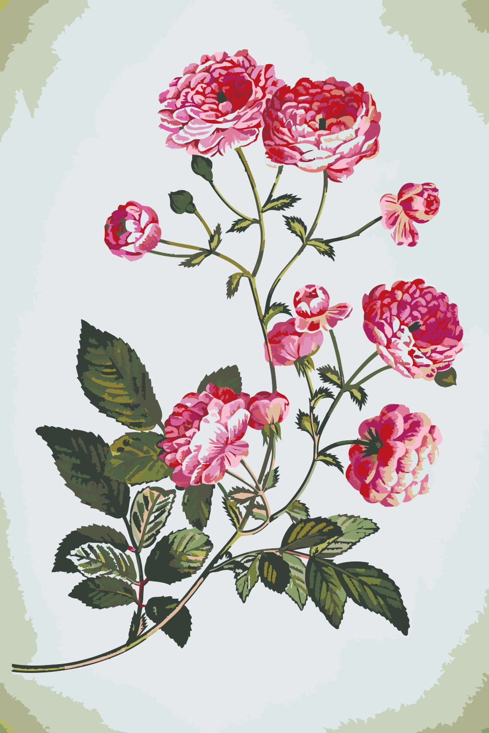 Paint by Numbers - Vintage Flowers 2