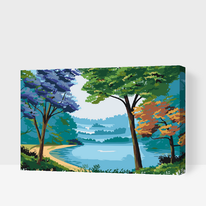 Paint by Numbers - Farverig natur