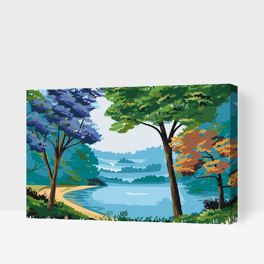 Paint by Numbers - Farverig natur