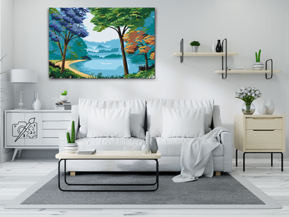 Paint by Numbers - Farverig natur
