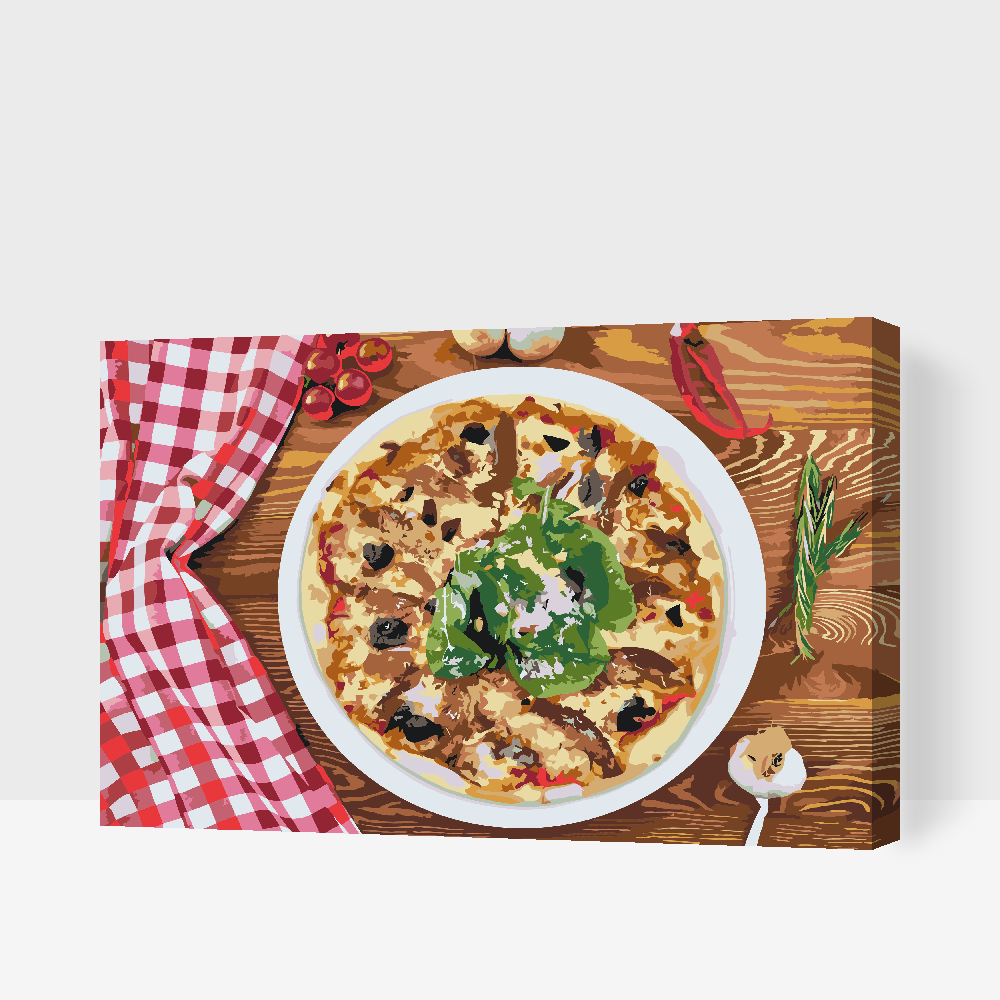 Paint by Numbers - Frisk pizza