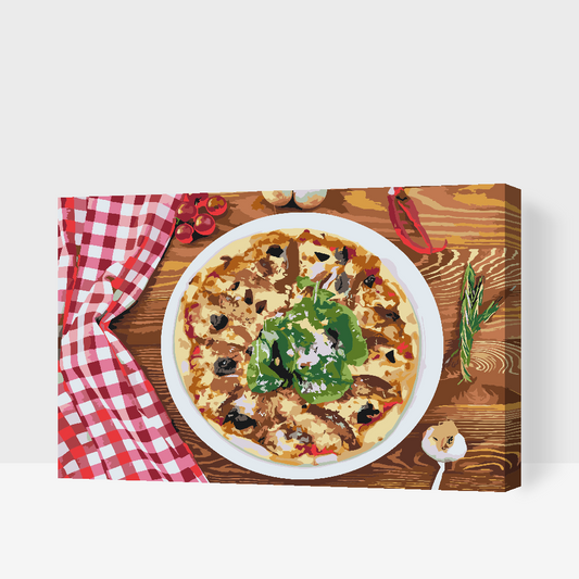 Paint by Numbers - Frisk pizza