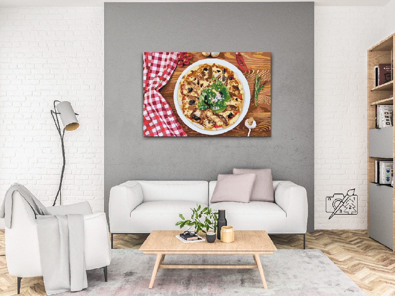 Paint by Numbers - Frisk pizza