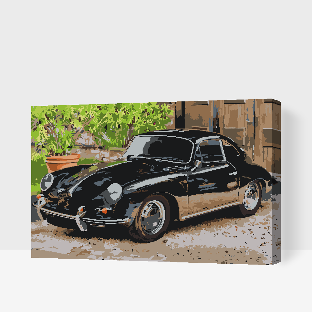 Paint by Numbers - Gamle Porsche