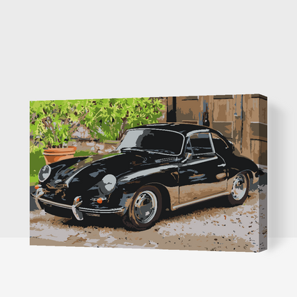 Paint by Numbers - Gamle Porsche