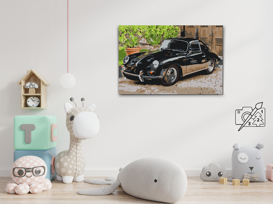 Paint by Numbers - Gamle Porsche