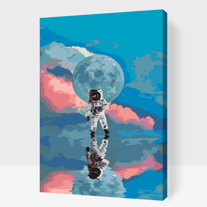 Paint by Numbers - Astronaut på vandet